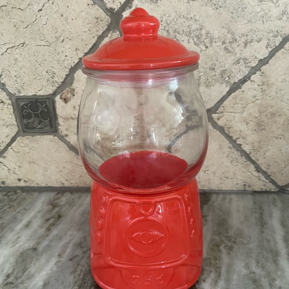 COPY - Target red gum ball jar